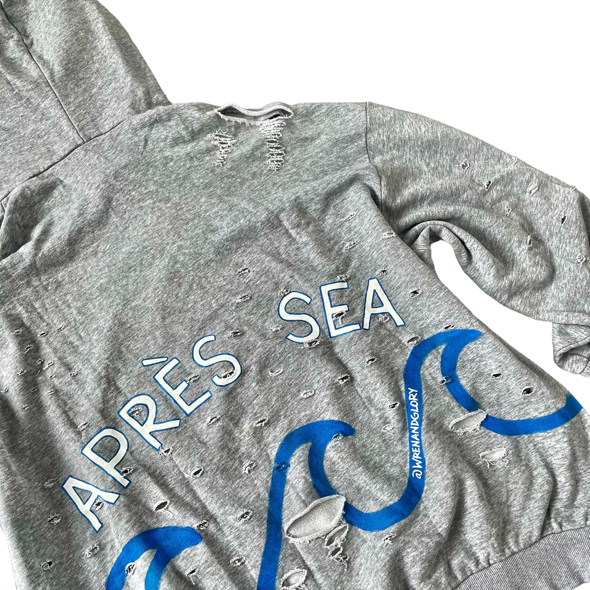 'Apres Sea' Painted Hoodie