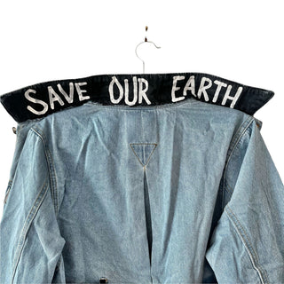'Our Flower Power' Denim Jacket