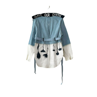'Our Flower Power' Denim Jacket
