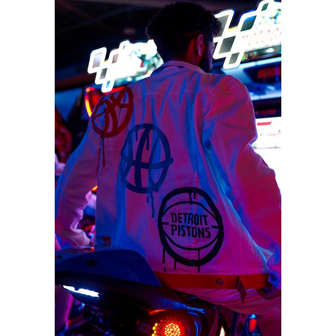 'GO PISTONS' DENIM JACKET - MEN