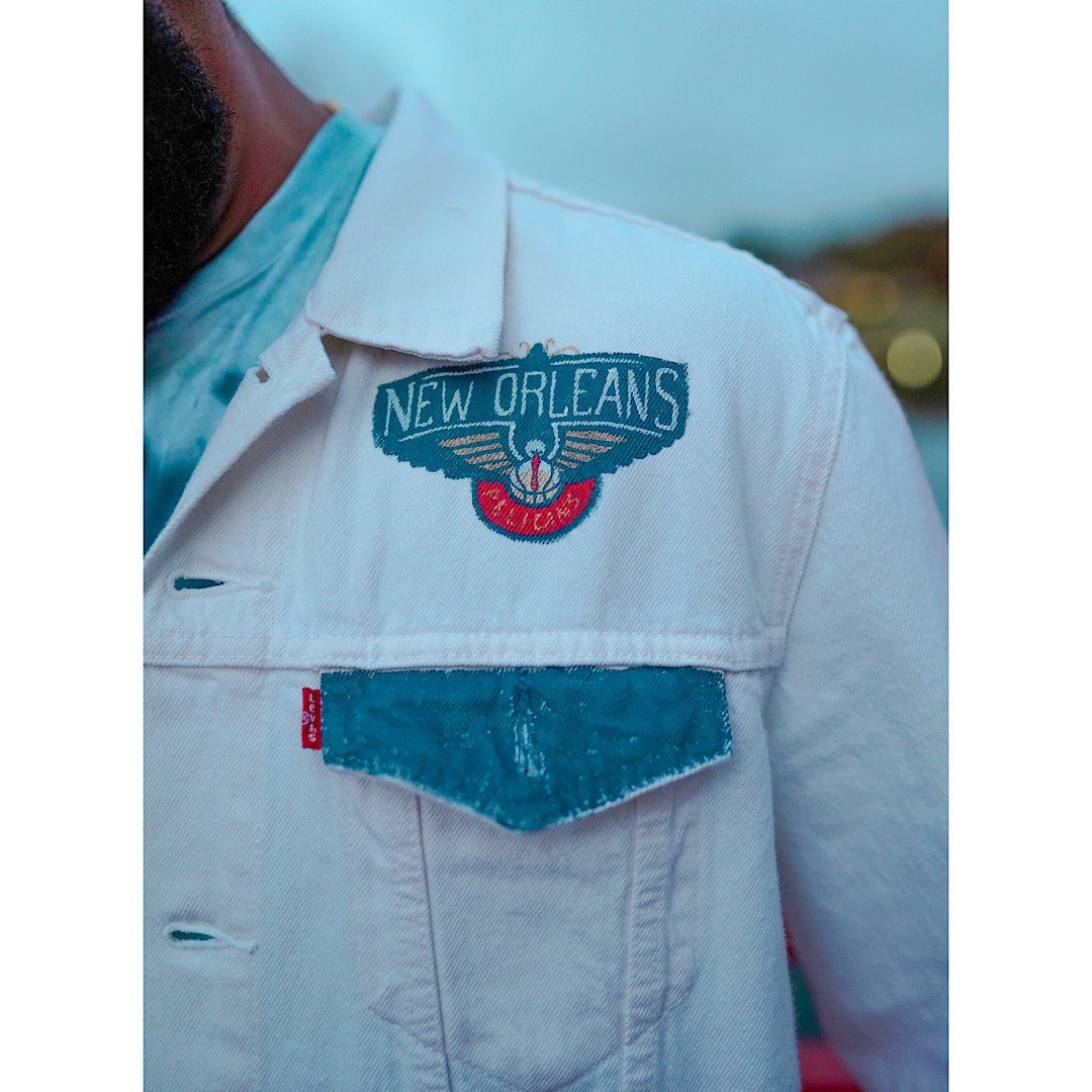 'GO PELICANS' DENIM JACKET - MEN