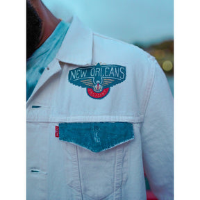 'GO PELICANS' DENIM JACKET - MEN