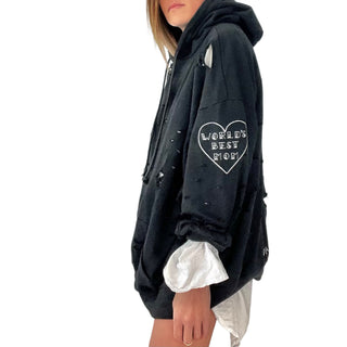 'Worlds Best Mom' Painted Hoodie