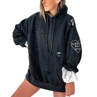 'Worlds Best Mom' Painted Hoodie