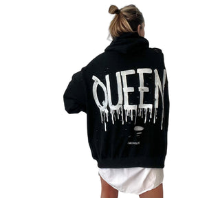 'Queen' Painted Hoodie