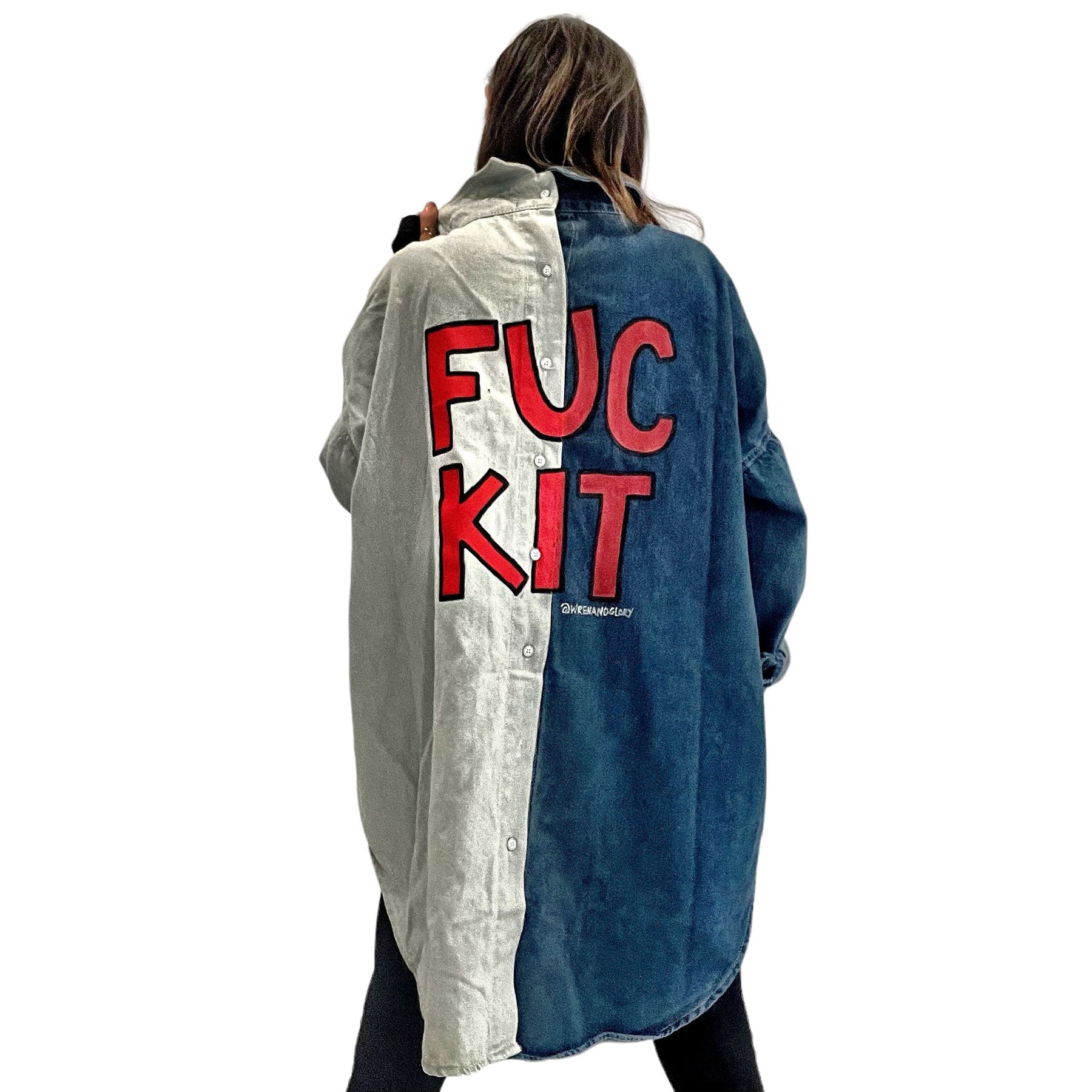 'FKIT' Painted Denim Shirt