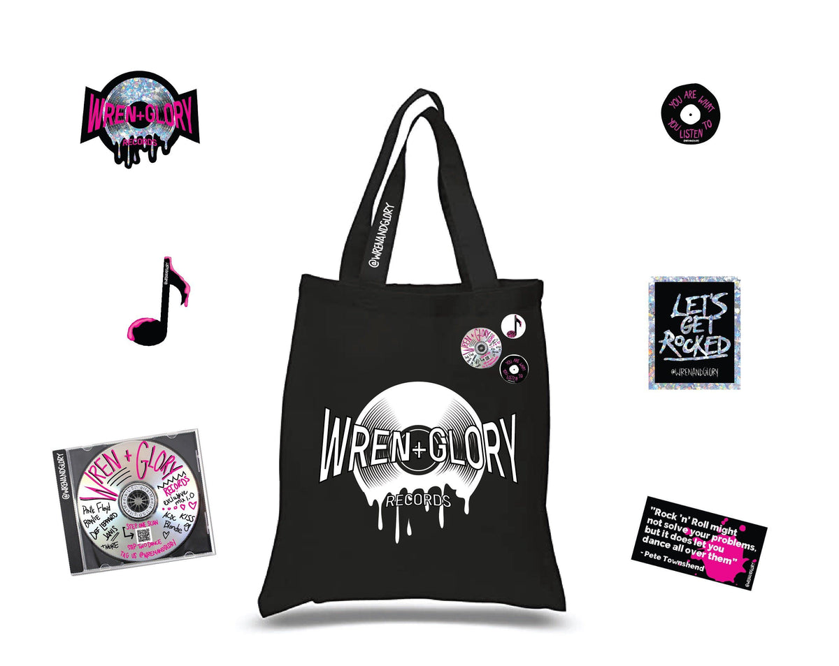 'W+G RECORDS' TOTE BAG & STICKER PACK