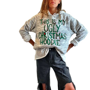 'ITS A CHRISTMAS HOODIE' PAINTED HOODIE