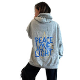 'PEACE & LIGHT' PAINTED HOODIE