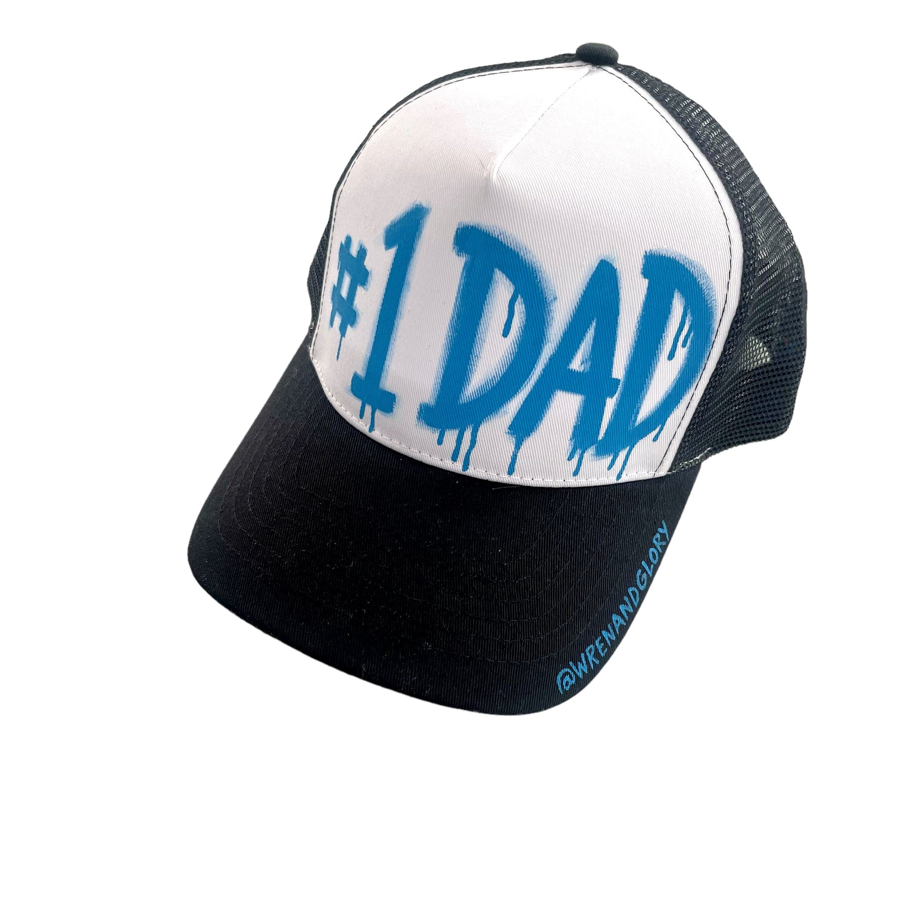 '#1 Dad' Painted Hat