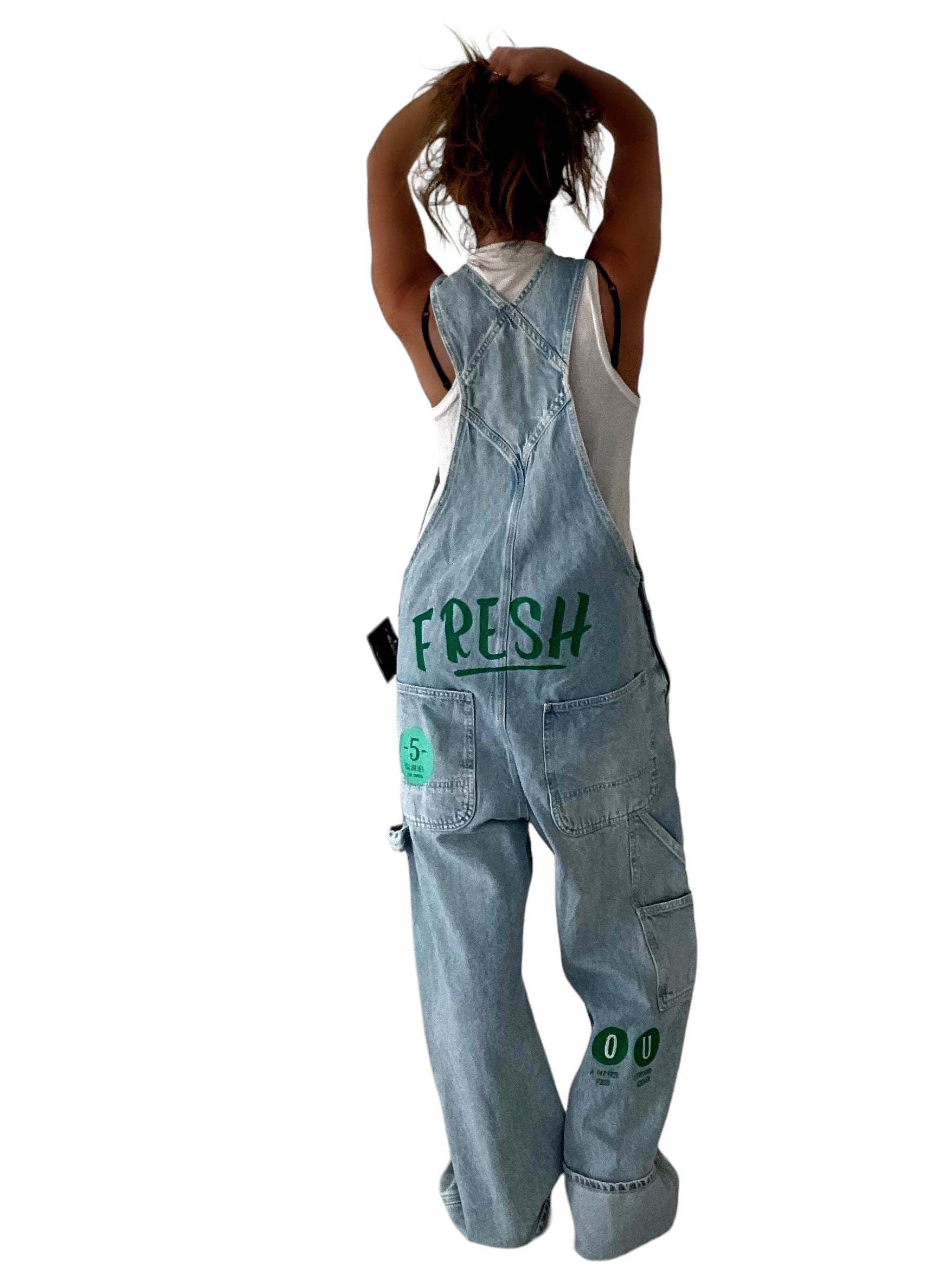 'Grillo's x W+G Fresh' Painted Overalls