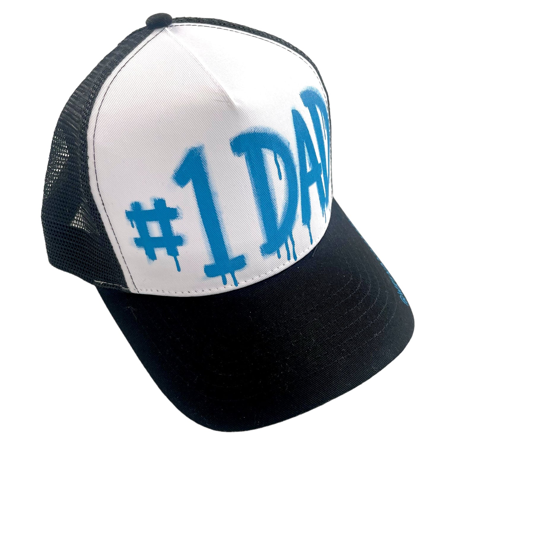 '#1 Dad' Painted Hat