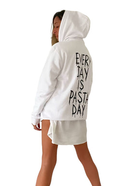 'Pasta For Days' Painted Hoodie