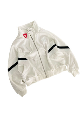 'Spread Love' Painted Sweat Jacket