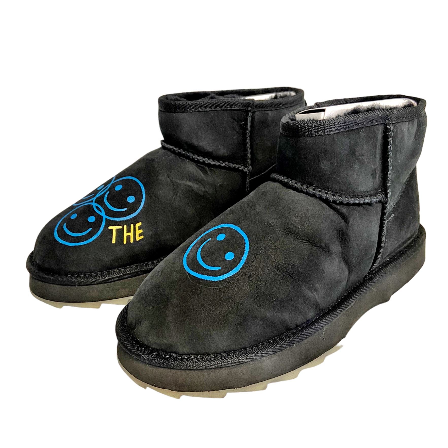 'Save The Anti Socials' Painted Emu Boots