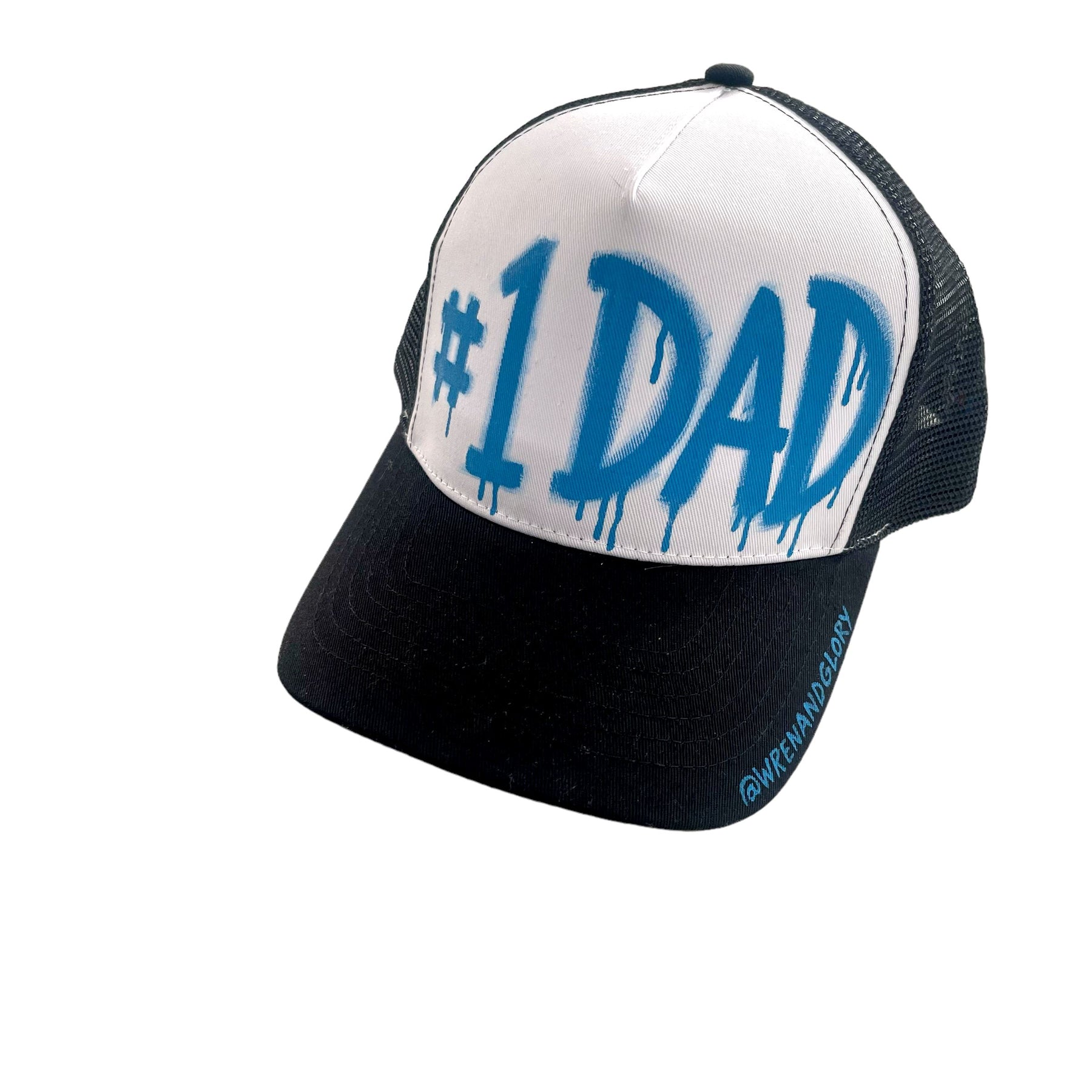 '#1 Dad' Painted Hat