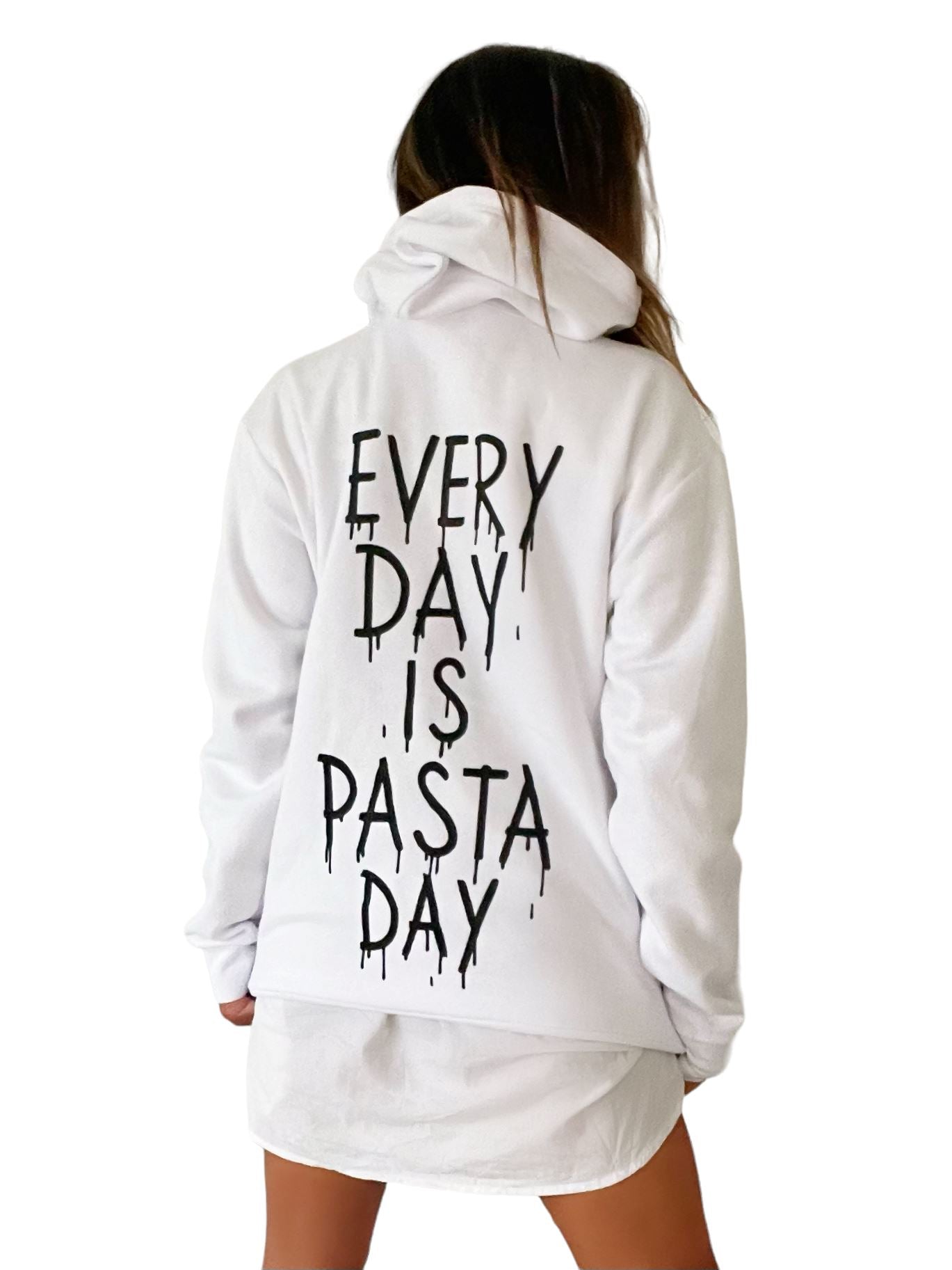 'Pasta For Days' Painted Hoodie