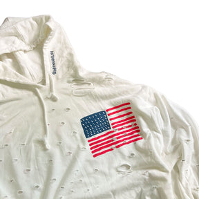 'USA USA USA' Painted Hoodie