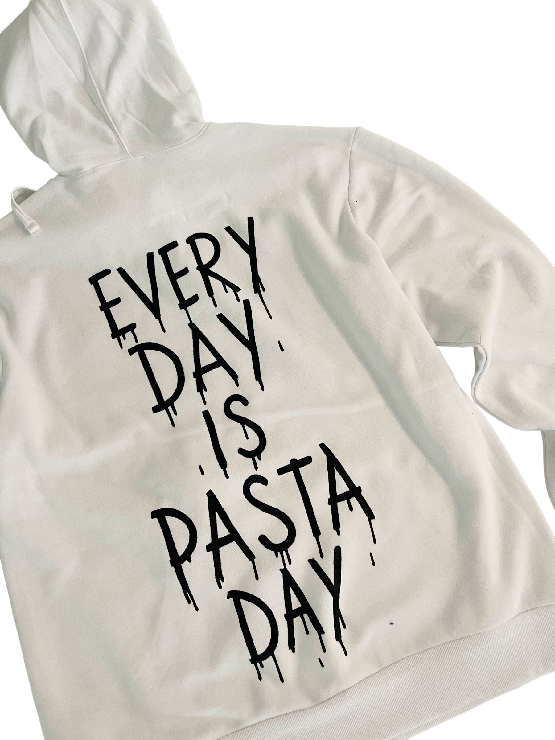 'Pasta For Days' Painted Hoodie