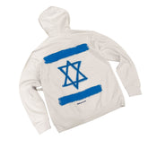 'Stand with Us' Painted Hoodie