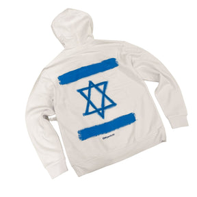 'Stand with Us' Painted Hoodie