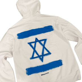 'Stand with Us' Painted Hoodie