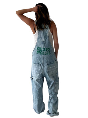 Grillo's x W+G 'Chill Pickle' Painted Overalls