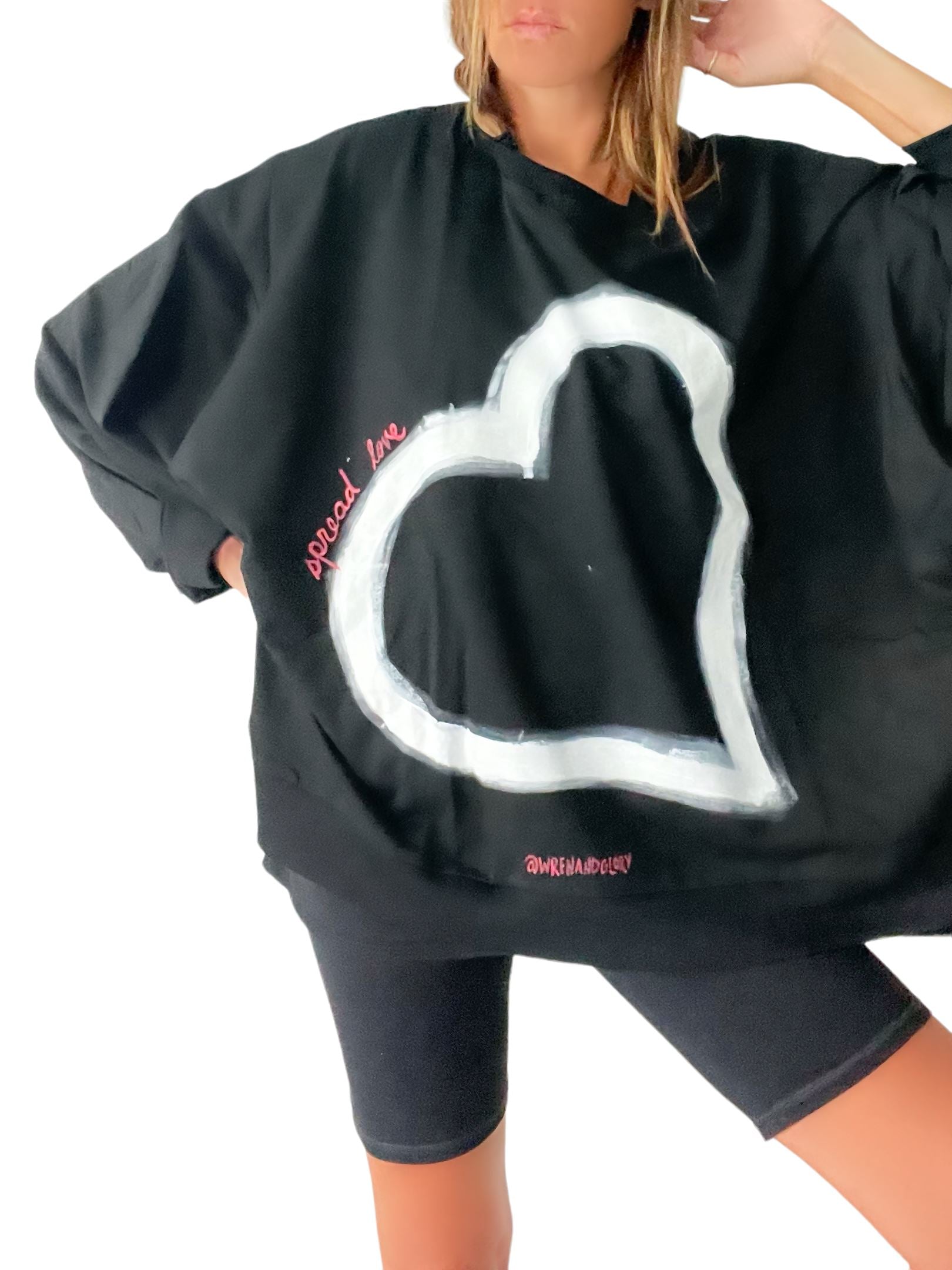 'Share Your Love' Painted Crewneck