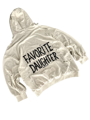 'Fav Daughter' Painted Hoodie