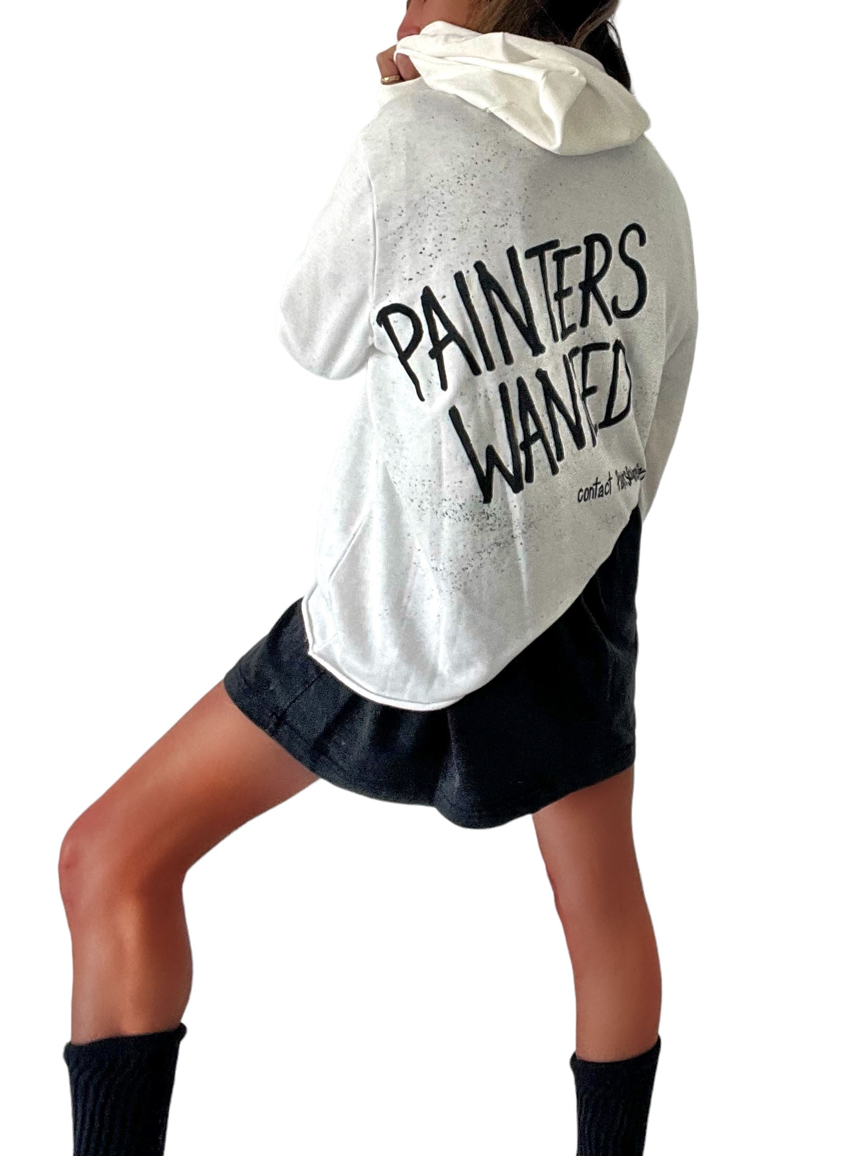 'Painter's Wanted' Painted Hoodie