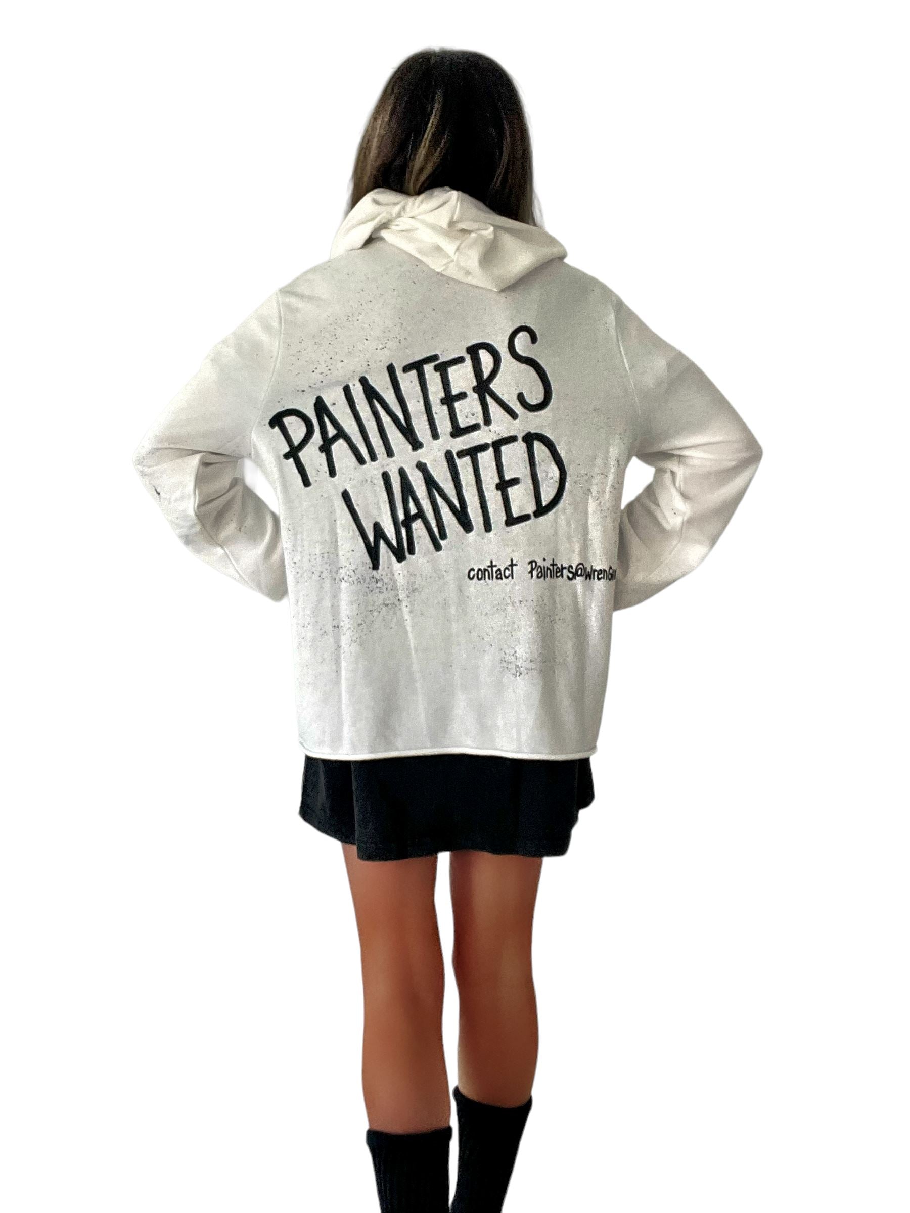 'Painter's Wanted' Painted Hoodie