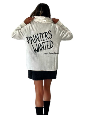 'Painter's Wanted' Painted Hoodie