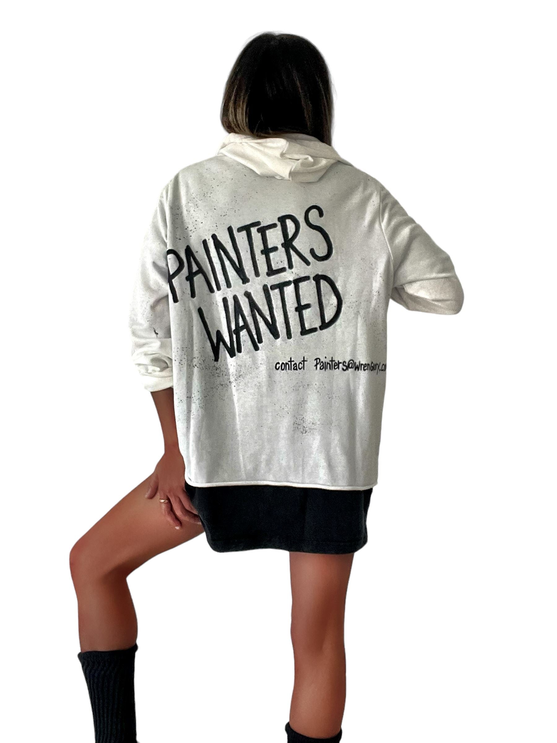 'Painter's Wanted' Painted Hoodie