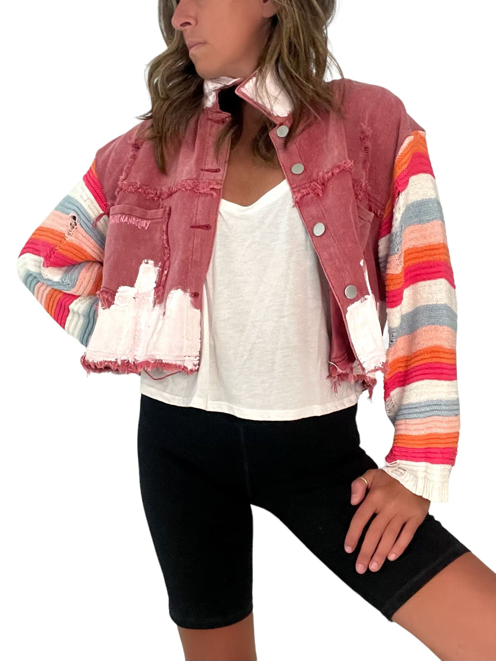 'Beyond Knits' Painted Jacket