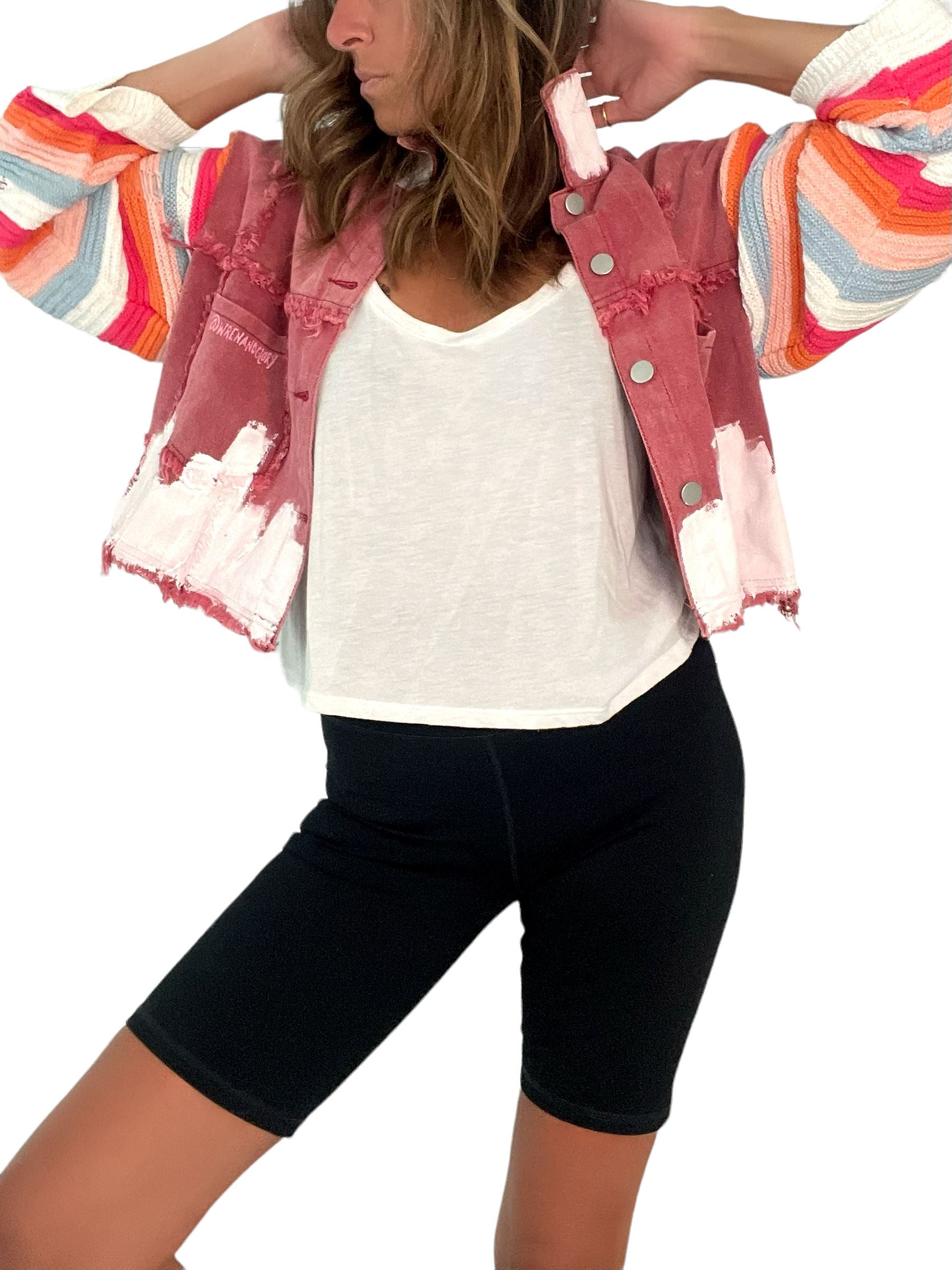 'Beyond Knits' Painted Jacket