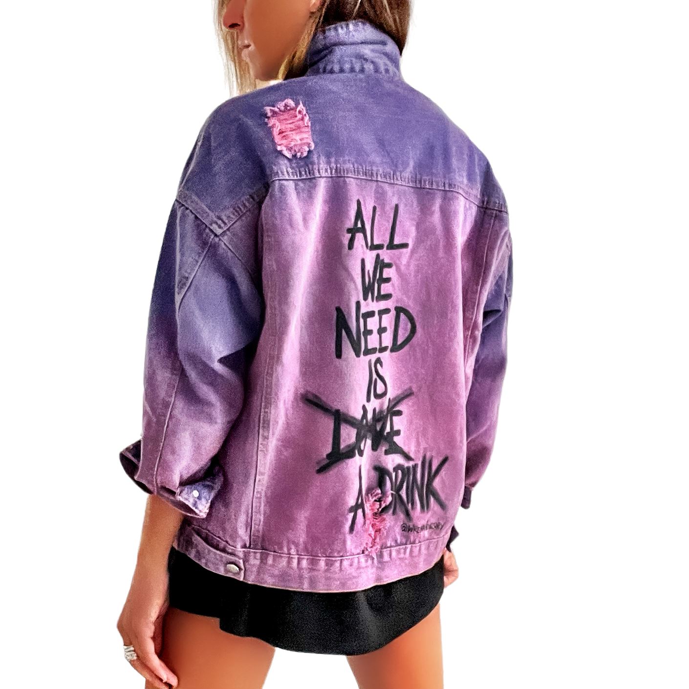 'Drink Drink Drink' Denim jacket
