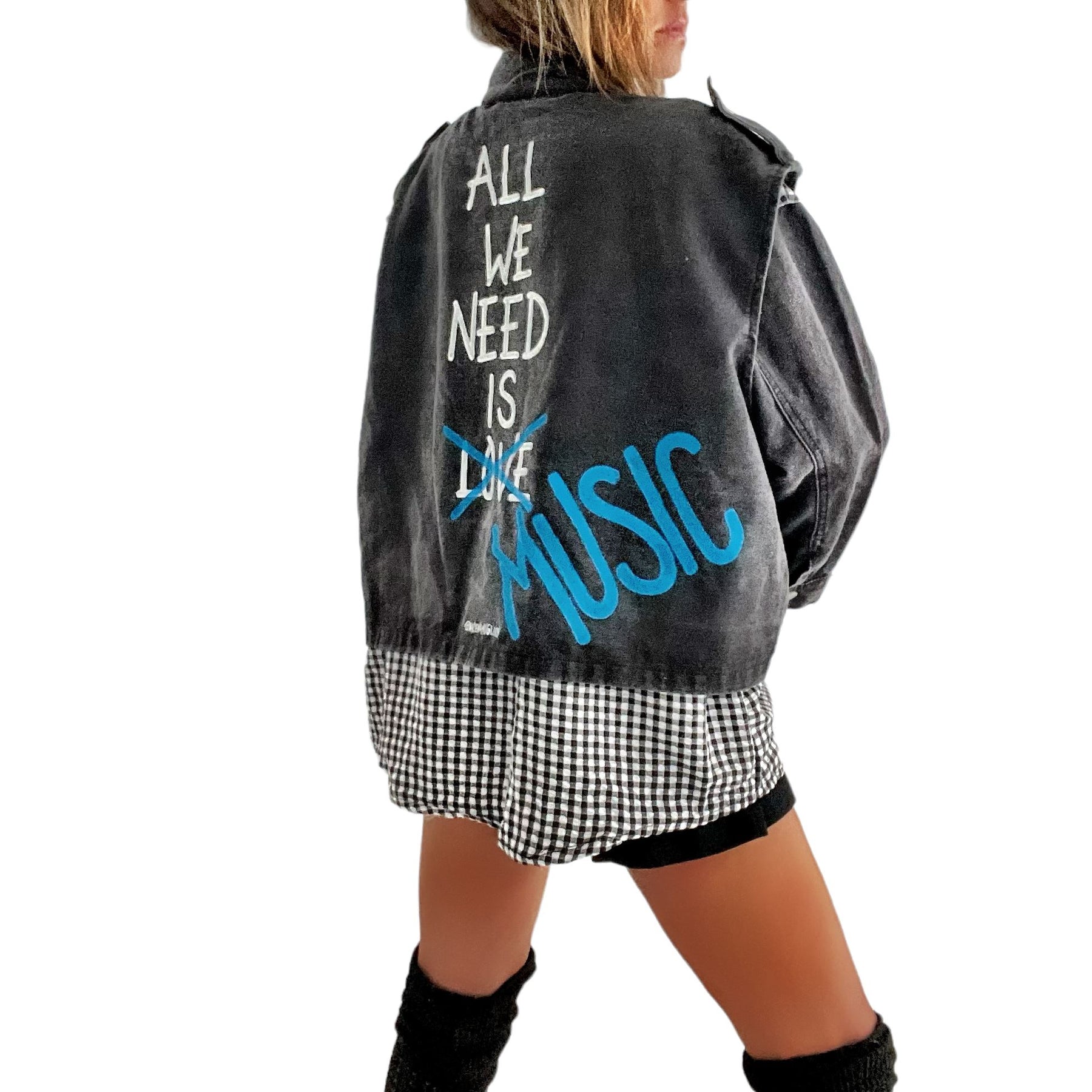 'Music Music Music' Denim Jacket