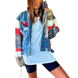 'SIMPLE THOUGHTS' DENIM JACKET