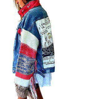 'SIMPLE THOUGHTS' DENIM JACKET