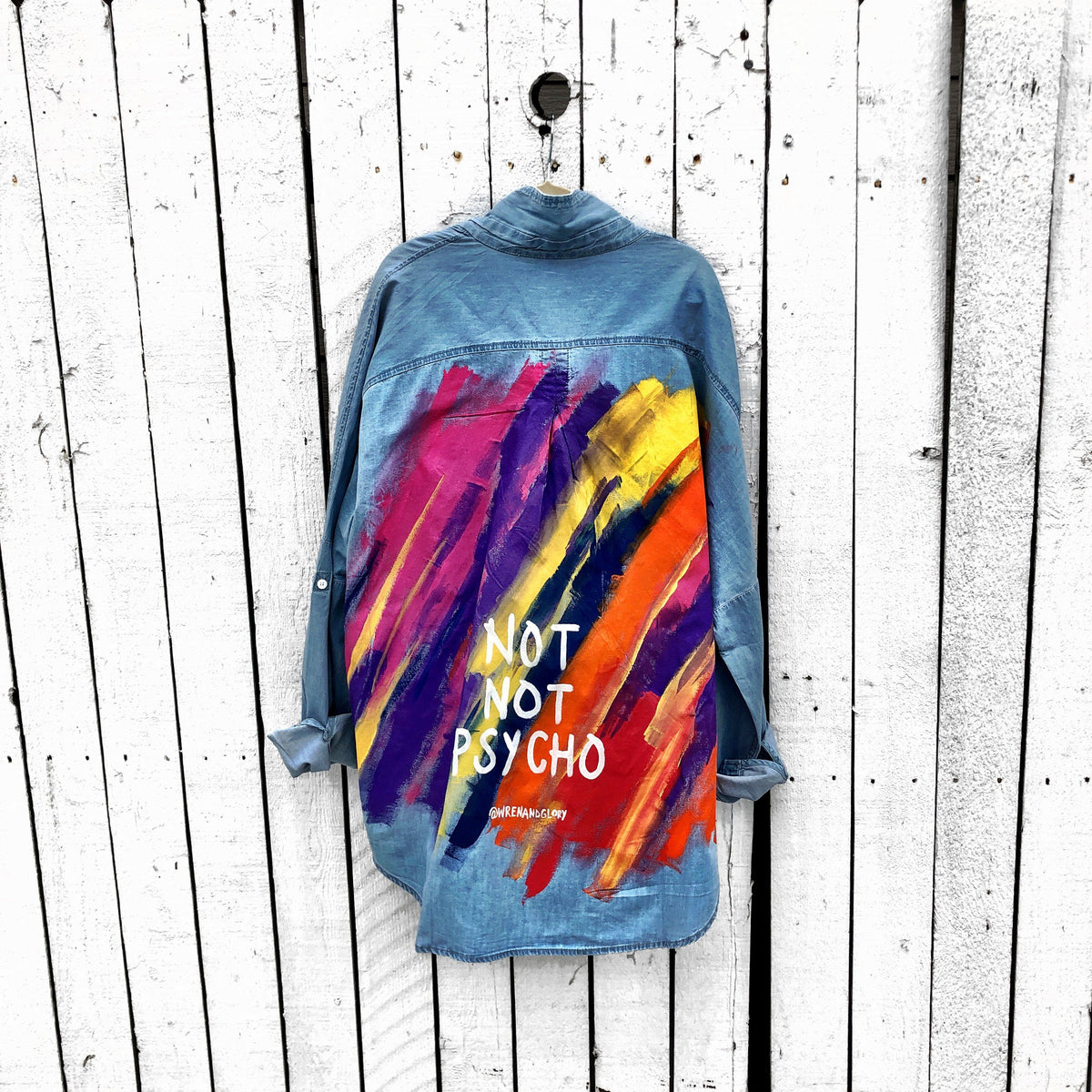 'PSYCHO' PAINTED SHIRT