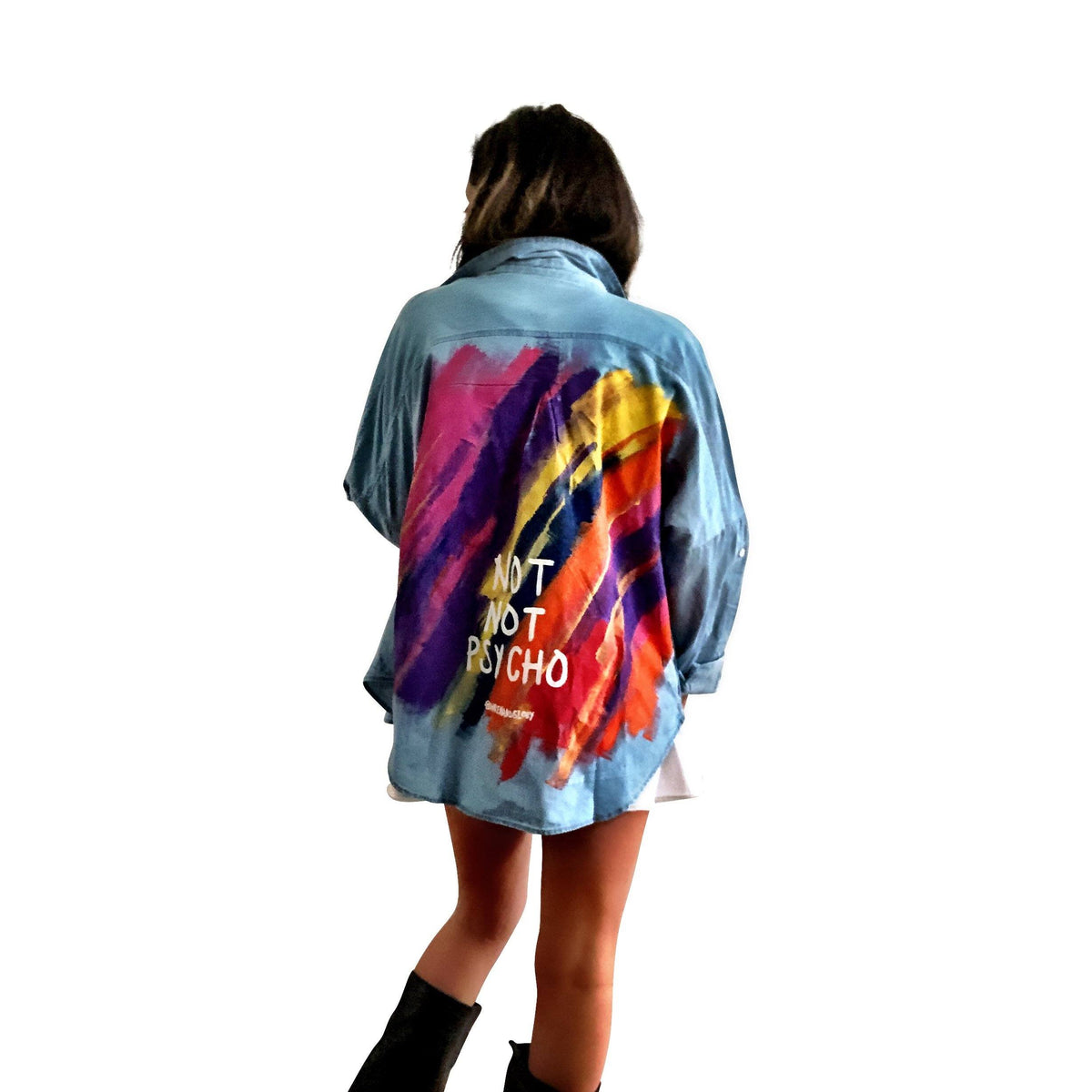 'PSYCHO' PAINTED SHIRT