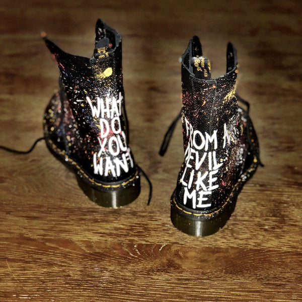 SPLATTER' PAINTED BOOTS - Main Image