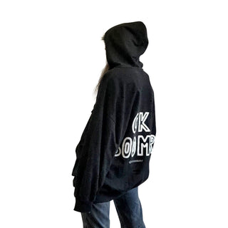 'OK BOOMER' PAINTED HOODIE