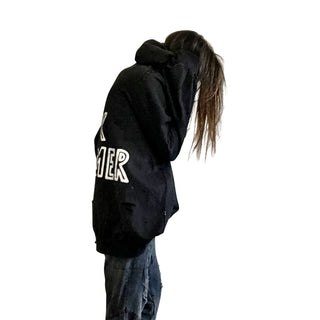 'OK BOOMER' PAINTED HOODIE