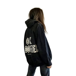 'OK BOOMER' PAINTED HOODIE