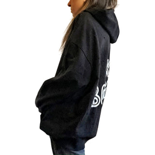 'OK BOOMER' PAINTED HOODIE