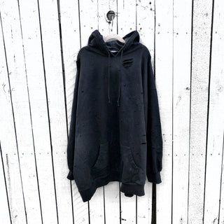 'OK BOOMER' PAINTED HOODIE