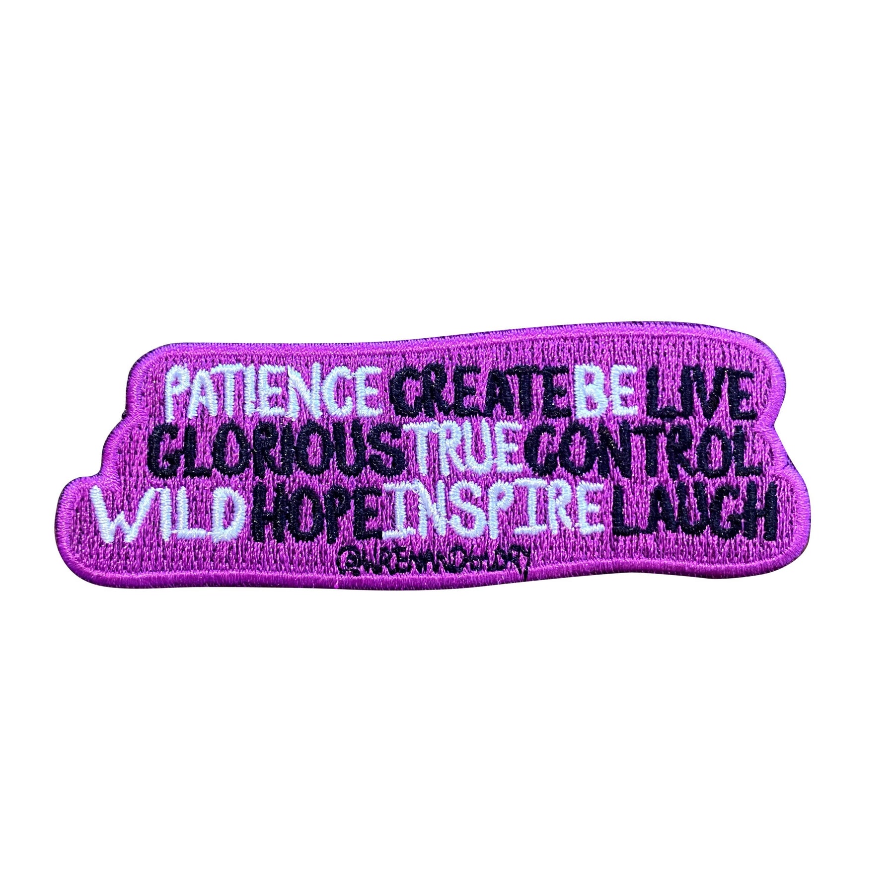 'POSITIVE VIBES' EMBROIDERED PATCH