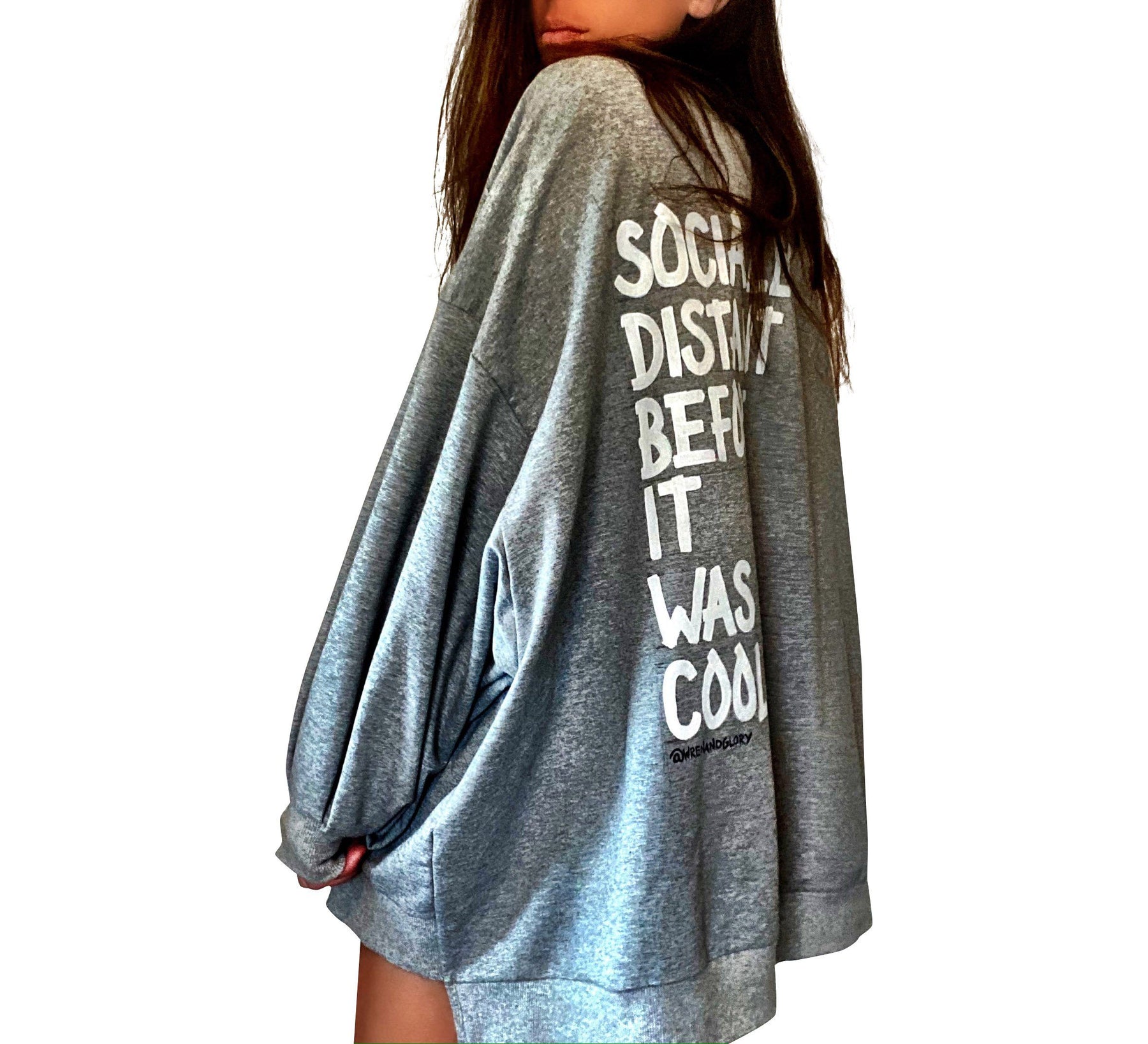 'Socially Distant' Painted Sweater