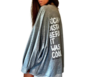 'Socially Distant' Painted Sweater